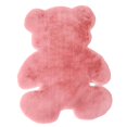 thumbnail image 1 of Alfombra peluda con funda de silla de imitación de vellón para decoración de dormitorio y sala de estar Rosa 45x60cm, 1 of 8