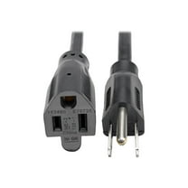 Tripp Lite Model P024-006-13A 6 ft. Black 16AWG x 3C, SJT, 13A, 120V NEMA 5-15R to NEMA 5-15P Power Extension Cord Female to Male