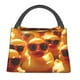 thumbnail image 1 of Fotbe Sunglasses Yellow Duck Bolsa Térmica Portátil con Estampado, Bolsa de Entrega de Alimentos Aislada, Bolsa Reutilizable de Gran Capacidad para Comidas y Supermercado, 1 of 6