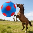 thumbnail image 3 of VMWMSSR Interactive Dog Soccer Ball, Durable Bite-Resistant Pet Toy Ball, Soft Bouncy Ball for Dogs Outdoor Play & Training(Red-9.84inch), 3 of 4