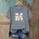 thumbnail image 4 of Haivin Easter Shirts for Women Happy Easter Bunny with Glasses Blouse Casual Graphic Spring Colorful Tops Tee, 4 of 6