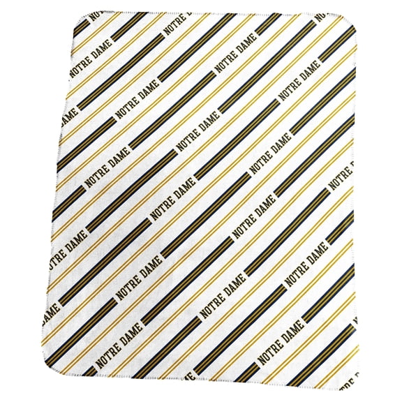 Logo Brands Notre Dame Fighting Irish 50" x 60" Classic Vertical Stripe Fleece Throw Blanket