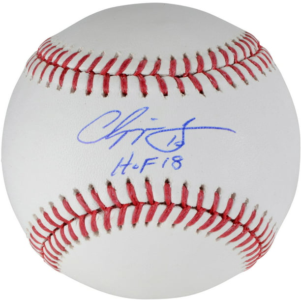 Chipper Jones Atlanta Braves Autographed Baseball with 