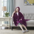 thumbnail image 3 of Comfort Spaces Purple Polyester Plush Throw, 60" x 50", 3 of 9
