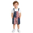 thumbnail image 3 of Tisuna USA Anniversary Overalls For Kids Star Striped Print Sleeveless Romper 4Th Of July USA Celebrate 250 Years Freedom Boys And Girls Patriotic Jumpsuit Navy Size 12-13 Years, 3 of 7