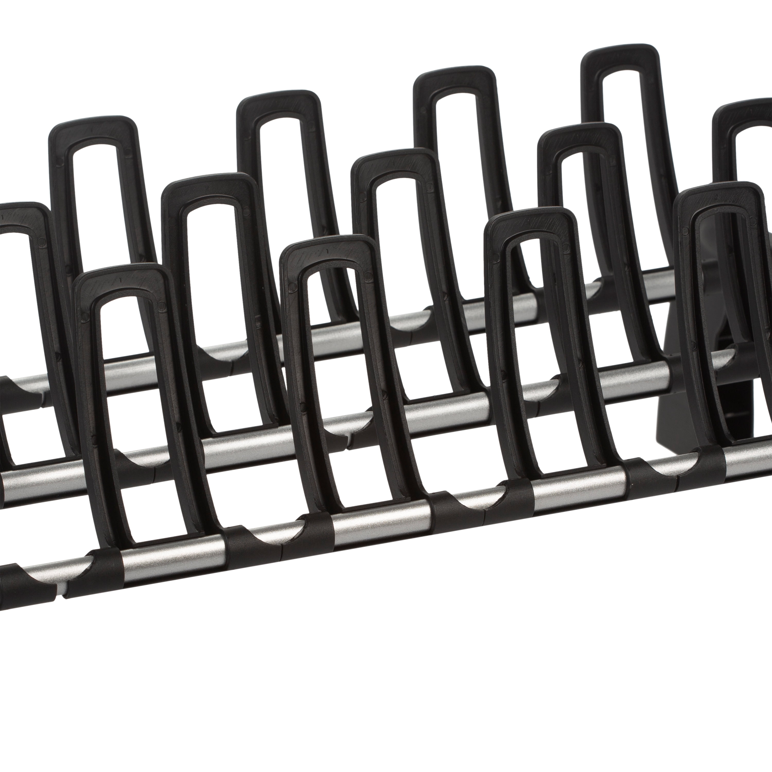 Organize It All Floor Shoe Rack, 9 Pair of Shoes, Black