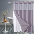 thumbnail image 2 of Clearance under $10 YZEGDCH Bathroom Shower Curtain 71"x84" Double Layer Machine Washable & Reusable Bathroom Hookless Shower Curtain Liner Bathroom Decor Home Must-have, 2 of 5