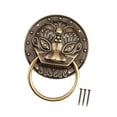 thumbnail image 2 of Desarrollo de bronce antiguo de la cabeza del león, el sólido, la manija de latón, la casa de latón para la decoración del 3 pulgadas, 2 of 8