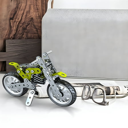 BESTSKY Motorcycle Erector Set,Stem Building Projects Toys for Kids 8-12  Years Old,Metal Building Construction Model Kit,Motobike Building Blocks Educational Toys