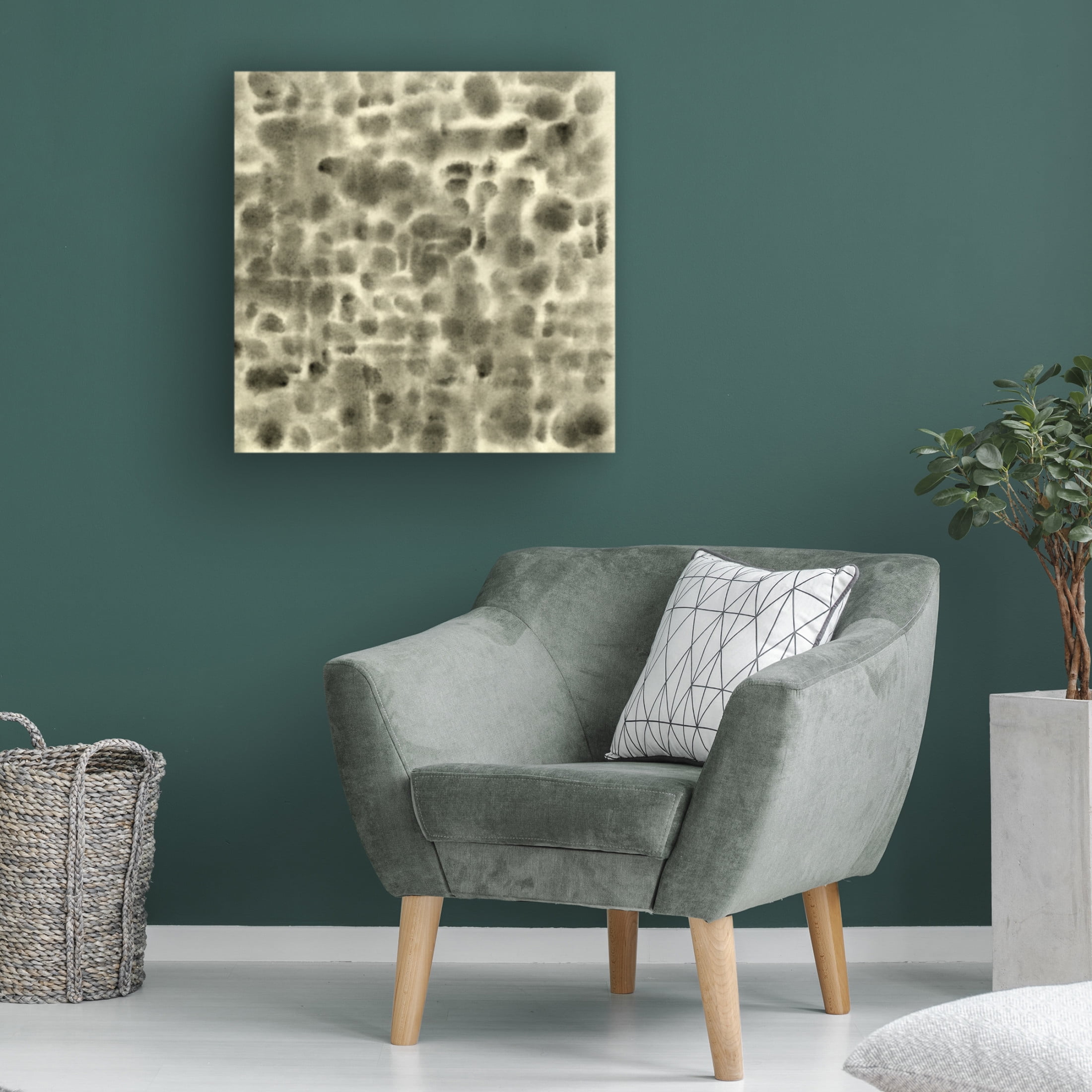 Canvas Wall Art - Emma Caroline 'Leopard Fade IV' Wall Art for Living Room, Bedroom, or Office Décor by Trademark Fine Art - 35 x 35 Inches