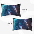 thumbnail image 2 of Lsque Crystal Pattern White Horse Pattern Pillow Case – Soft & Cozy Throw Pillow Cover, Hypoallergenic Cushion Case for Sleeping Women with Envelope Closure-14"x20", 2 of 6