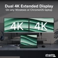 thumbnail image 3 of Plugable 4K HDMI Dual Monitor Adapter for USB 3.0 and USB-C, Compatible with Windows and Mac, 3 of 8