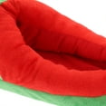 thumbnail image 3 of 1 par de pantuflas cálidas de felpa, antideslizantes, regalo de Navidad para adultos y niños, color verde, talla 41-47, 3 of 5