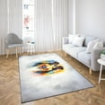 thumbnail image 4 of Watercolor Drip Collie Pop Art Colorful Portrait Artwork Indoor Rug Collie Dog Lover Gifts Idea Carpet Living Bed Room Sofa Home Decor - 01009, 4 of 5