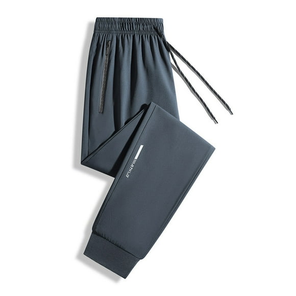 Men'S Loose Fit Sweat Pants Black Sweats Men Men Sport Pants Fashion Solid Color Elastic Waist Drawstring Cropped Sweatpant Loose Comfy Jogger Running Trouser