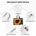 thumbnail image 5 of Kdxio Sunflower Floral Butterfly File Tote Document Bag Business Briefcase Bag Document Organizer Tote Briefcase for Letter A4 Files Business Teacher Office Bag, 5 of 8
