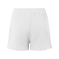 thumbnail image 7 of Likimi Womens Shorts Casual Elastic High Waist Solid Color Sports Loose Fit Fashion Breathable Shorts With Pocket White Size L, 7 of 7