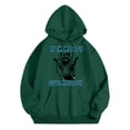 thumbnail image 4 of WEAIXIMIUNG Sweat-Shirt Femme Grande Taille Sweat à Capuche Imprimé Lettre Manches Longues avec Poches, 4 of 5