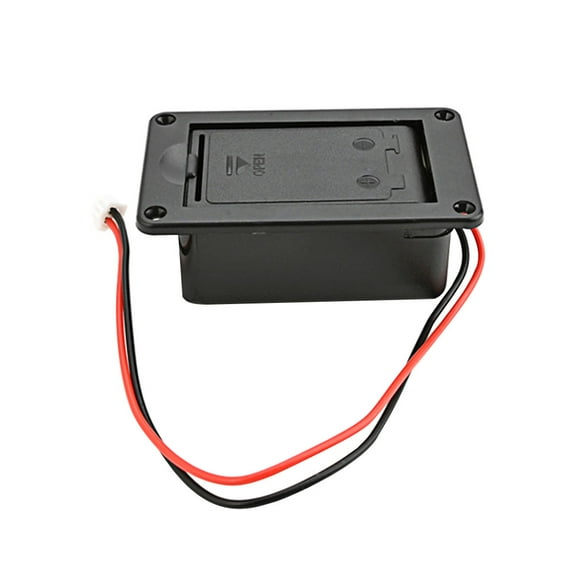 Durable Guitar Battery Case Electric Soft Padded Stickers Man Black