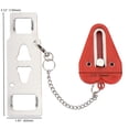 thumbnail image 3 of Hyper Tough Stainless Steel Portable Door Lock, 3 of 10