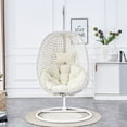 thumbnail image 3 of SUDICA Egg Swing Chair with Stand - Weather-Resistant Hanging Chair with Soft Cushion, 3 of 11
