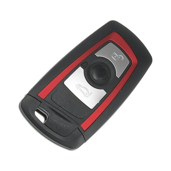 Unique Bargains Car Key Fob Shell 3 Button Remote Control Key Case Shell Keyless Entry Housing Red for BMW X5 X6 04-11