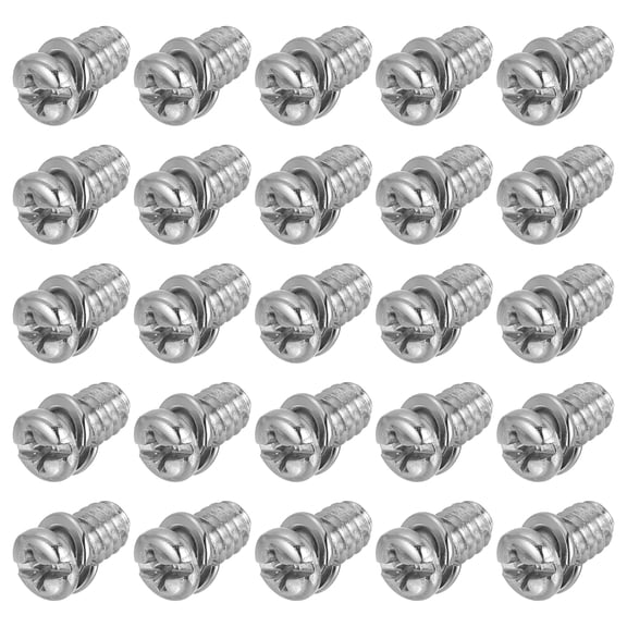Uxcell 20Pcs 1/4x10 (1/4-20UNC) Ceiling Fan Blade Screws, Silver