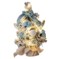thumbnail image 1 of Mini árbol de Navidad decorativo de escritorio, árbol de Navidad nevado pequeño con luz DIY azul 30cm, 1 of 9