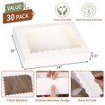 thumbnail image 2 of Cajas de panadería TOMNK 30 unidades con ventana de 35,56 x 25,4 x 6,35 cm, color blanco, 2 of 7