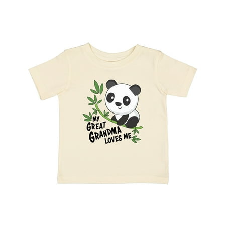 

Inktastic My Great Grandma Loves Me- Cute Panda Gift Baby Boy or Baby Girl T-Shirt