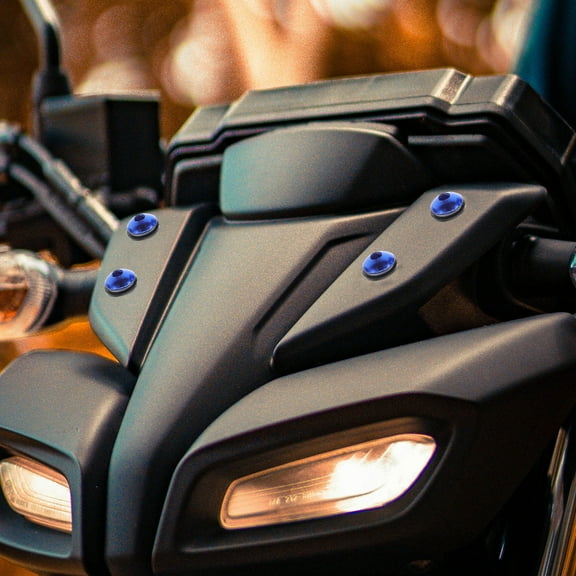 HOMEMAXS 1 Set Motorcycle Windshield Fastener 5mm Windshield Mounting Screw Motorbike Windscreen Mounting Nut Decorative Bolt Supply