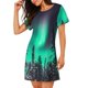 thumbnail image 2 of Disketp Northern Lights 2 para Camisón Corto de Manga Corta para Mujeres, Camisón Cómodo con Escote Redondo, Bonito y Confortable, 2 of 6