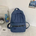 thumbnail image 4 of Mochilas vaqueras para mujer 2024 Nueva mochila de moda con cremallera Casual Versátil Venta caliente Simplicidad Estilo básico Bolsas femeninas, 4 of 5