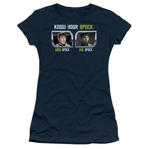 st Original-Know Your Spock - T-Shirt à Manches Courtes - Navy&44; Extra Large