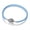 Blue rope bracelet, variant on European Silver Plated CZ Heart Clasp Snake Bracelet for Charms Women Jewelry