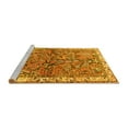 thumbnail image 2 of Ahgly Company Machine Washable Indoor Square Animal Yellow Traditional Area Rugs, 8' Square, 2 of 4