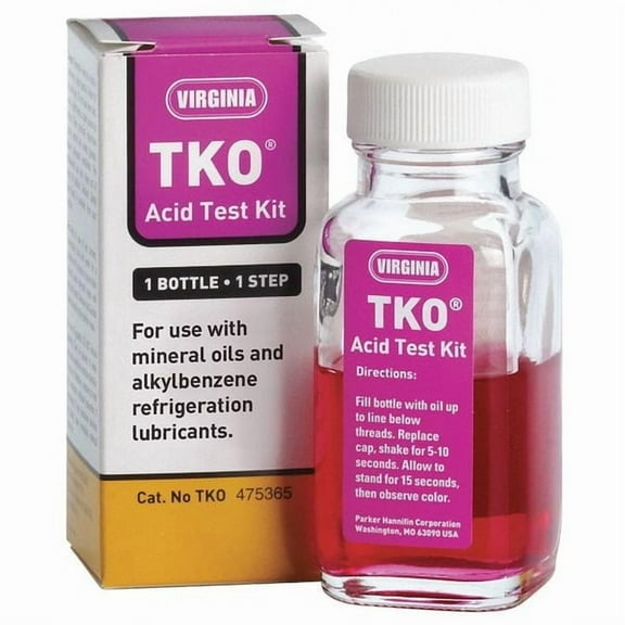 Virginia Kmp Refrigeration Oil Acid Test Kit, 4 oz Sz TKO