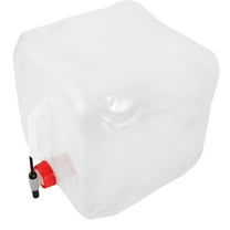 GOOHOCHY Transparent PE Water Jug 10L Portable Water Storage Container for Camping Outdoor Water Bucket for Hiking Fishing Emergency