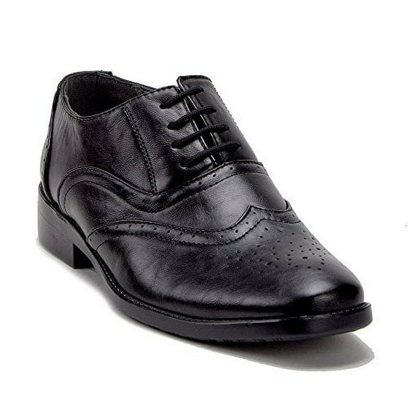 Men's 20168 Perforated Brogue Wing Tip Lace Up Oxfords Dress Shoes