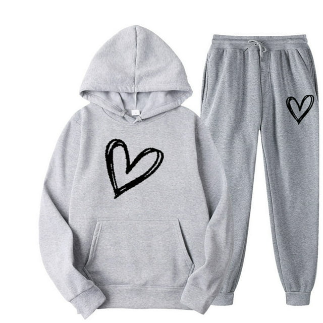 SHIXIAOO Sweat à Capuche Décontracté à la Mode pour Automne et Hiver Unisexe Doublure Douce Design Cœur pour Usage Quotidien et Coupe Décontractée Options Assorties Sweat à Capuche Sportif pour Femmes Fermeture Éclair Complète