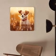 thumbnail image 4 of 16 Inch Wall Clock Battery Operated Square Clock Decorative for Office, Kitchen, Outdoor, Living Room，Welsh Corgi Dog Puppy Print, 4 of 4