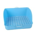 thumbnail image 3 of Rabbit Litter Box Cage Corner Toilet Sturdy Grid Design for Small Animals Bunny Guinea Pig Rats, 3 of 9