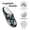 thumbnail image 5 of Lsque Cartoon Koala Bear Pattern Womens Comfort Cotton on Scuff With Memory Foam and Anti-skid Sole Slipper-40/41, 5 of 7