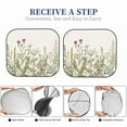 thumbnail image 4 of Lsque Herbs and Wildflowers 2 PCS Windshield Sun Shade | CarFoldable Window Covers | Car Accessories Reflect UV for Universal Cars SUV Truck | Large, 4 of 7