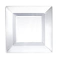 thumbnail image 1 of Party Essentials Party Supplies Disposable Classic Square Plastic Plates For Wedding/All Occasions, 6.5", 70-Count, Clear, 1 of 4