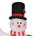 thumbnail image 4 of Muñeco de nieve inflable de Navidad Bling Bling 1,5 m con luces LED coloridas giratorias, 4 of 12