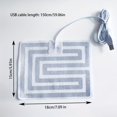 thumbnail image 1 of MesaSe 1pc Graphene USB Heater Pad  5.91x7.09inch  Low Voltage 5V (8W) Electric Heating Element  Multipurpose Heat Pack  with 59.06inch USB Cable  for Waist  Thermal Box  Mouse Pad  Foot, 1 of 6