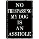 thumbnail image 1 of Placa Metal Vintage Advertencia Perro Pintura Hierro Rectangular Del Pared 30x40m, 1 of 9