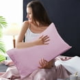 thumbnail image 7 of Mauxuk Pillow Cases, Soft Brushed Microfiber Fabric, Envelope Closure, Shrinkage and Fade Resistant, Durable and Comfortable Pillow Covers for Sleeping, 20 x 42 Inches(Light Green), 7 of 7