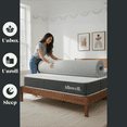 thumbnail image 6 of Allswell GlacierRest 2 in Graphite Memory Foam Mattress Topper, King, 6 of 7